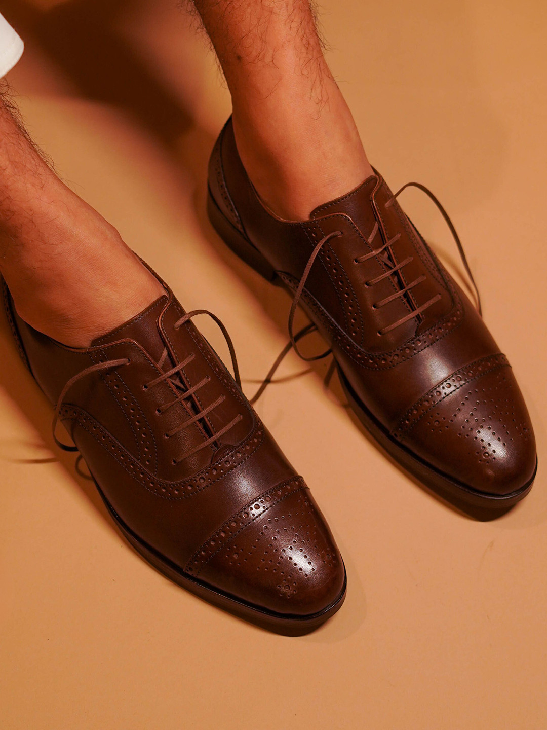 dmodot Men Capto Bruno Leather Formal Brogues