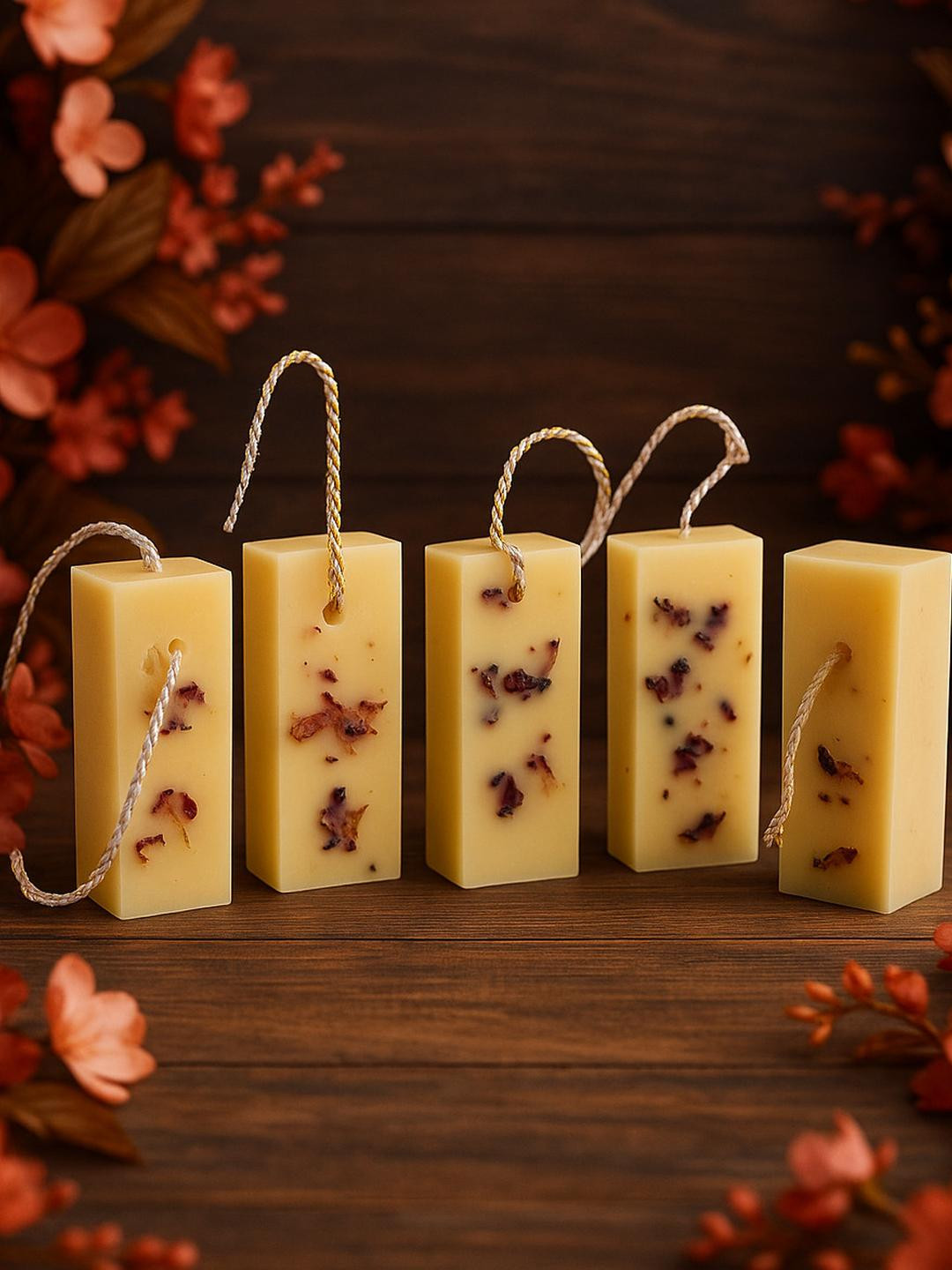 LIGHT JEWELS Set of 4 Scented Beeswax Fragrance Bar