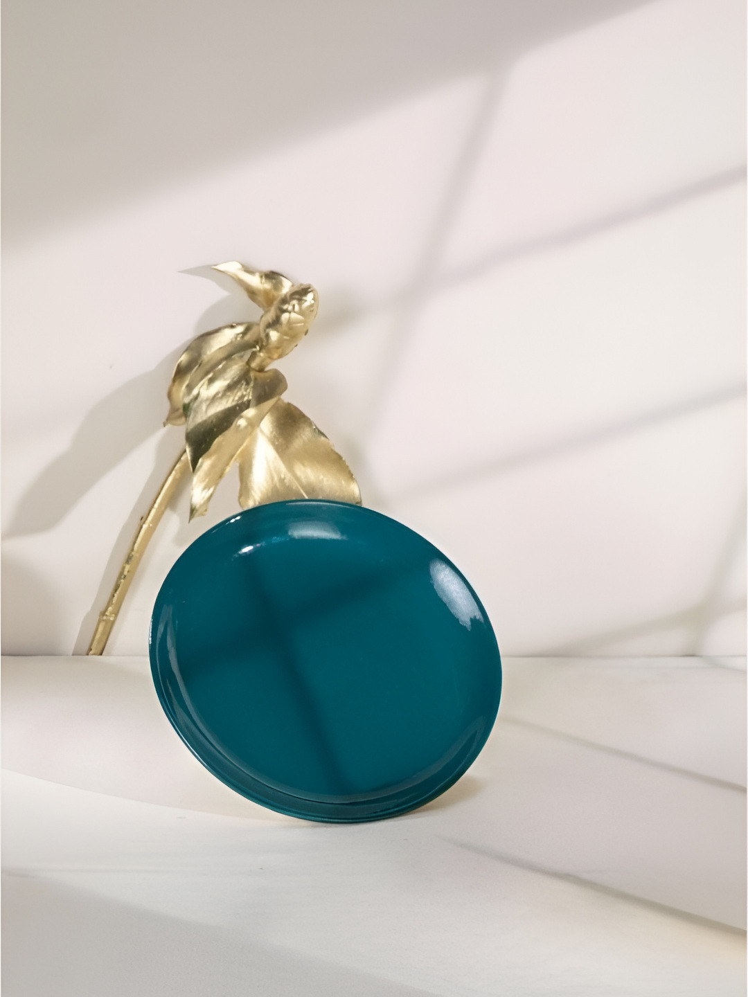 FREEDOM TREE Solaire Teal And White Ceramic Dishwasher And Microwave Safe Side Plate