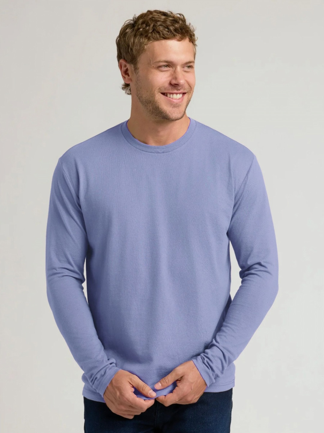 MISCHIEF MONKEY Round Neck Long Sleeves Pure Cotton T-shirt