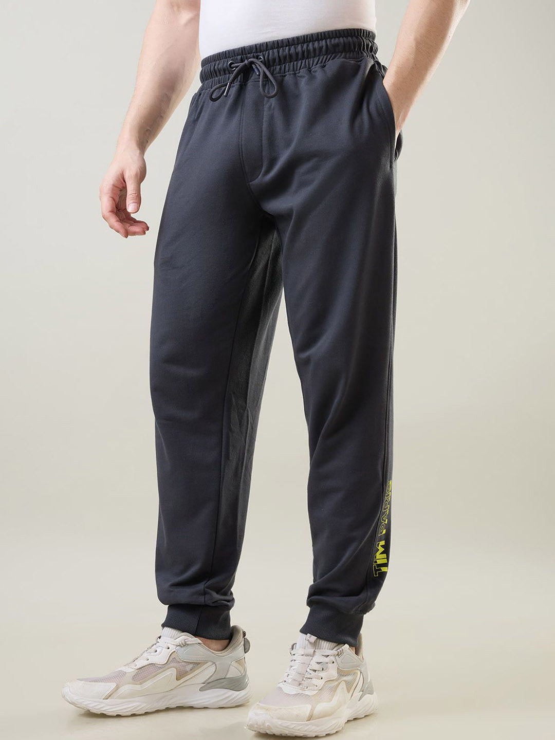 TIM PARIS Men Mid-Rise Original Zip Trousers