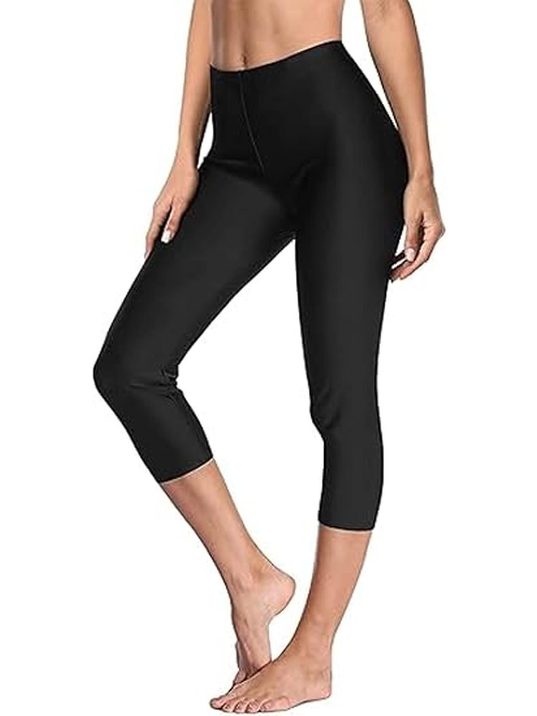 Rzlecort Women Black Slim Fit Tights