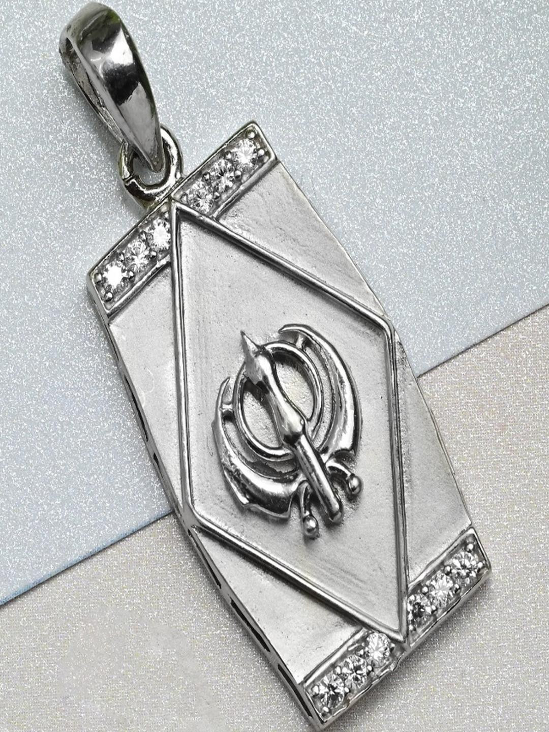 Vinayak Jewellers 925 Sterling Silver The Silver Khanda Pendant