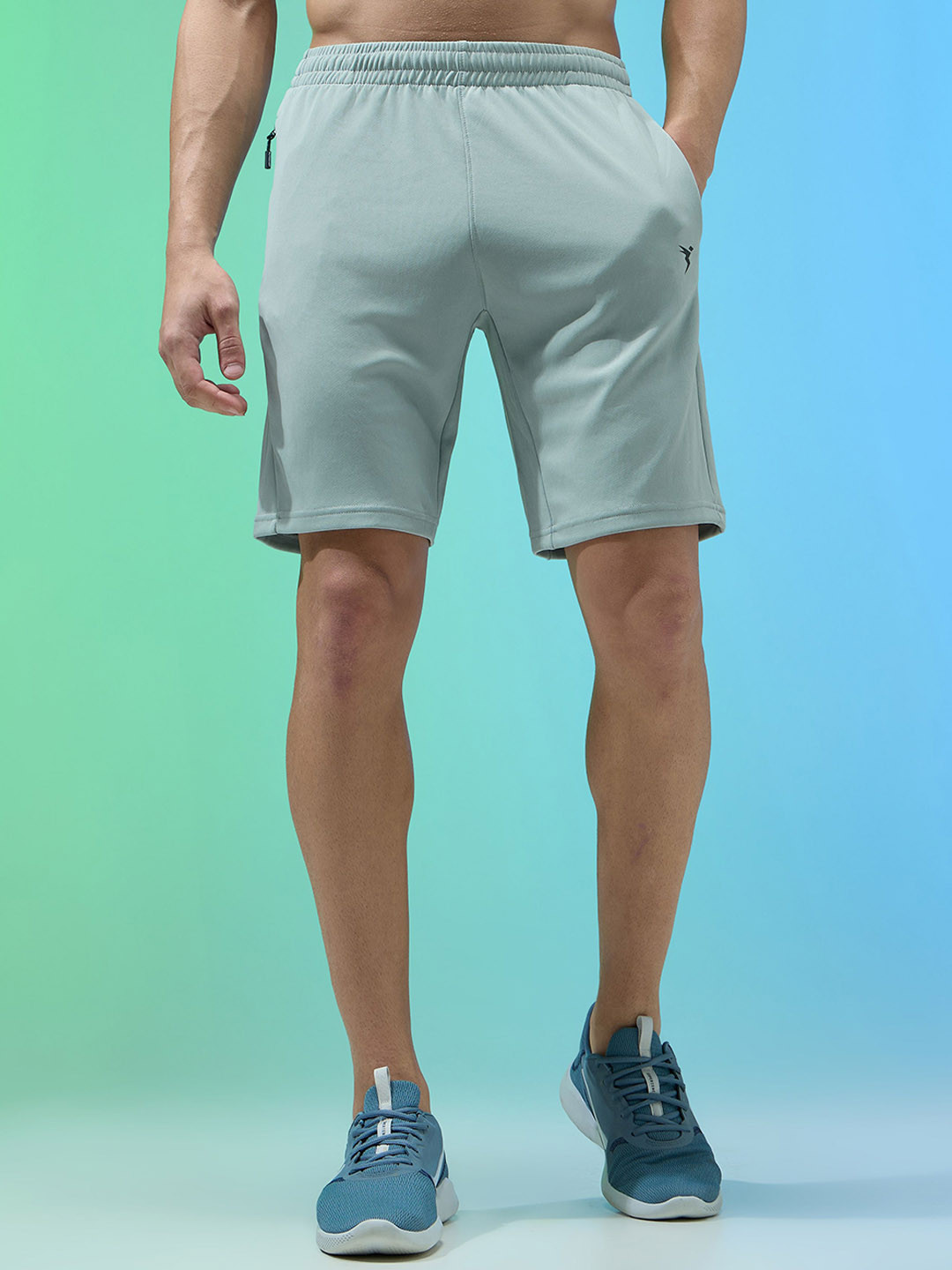 Technosport Men Solid Slim Fit Sports Active Running Gym Shorts with Techno Dry