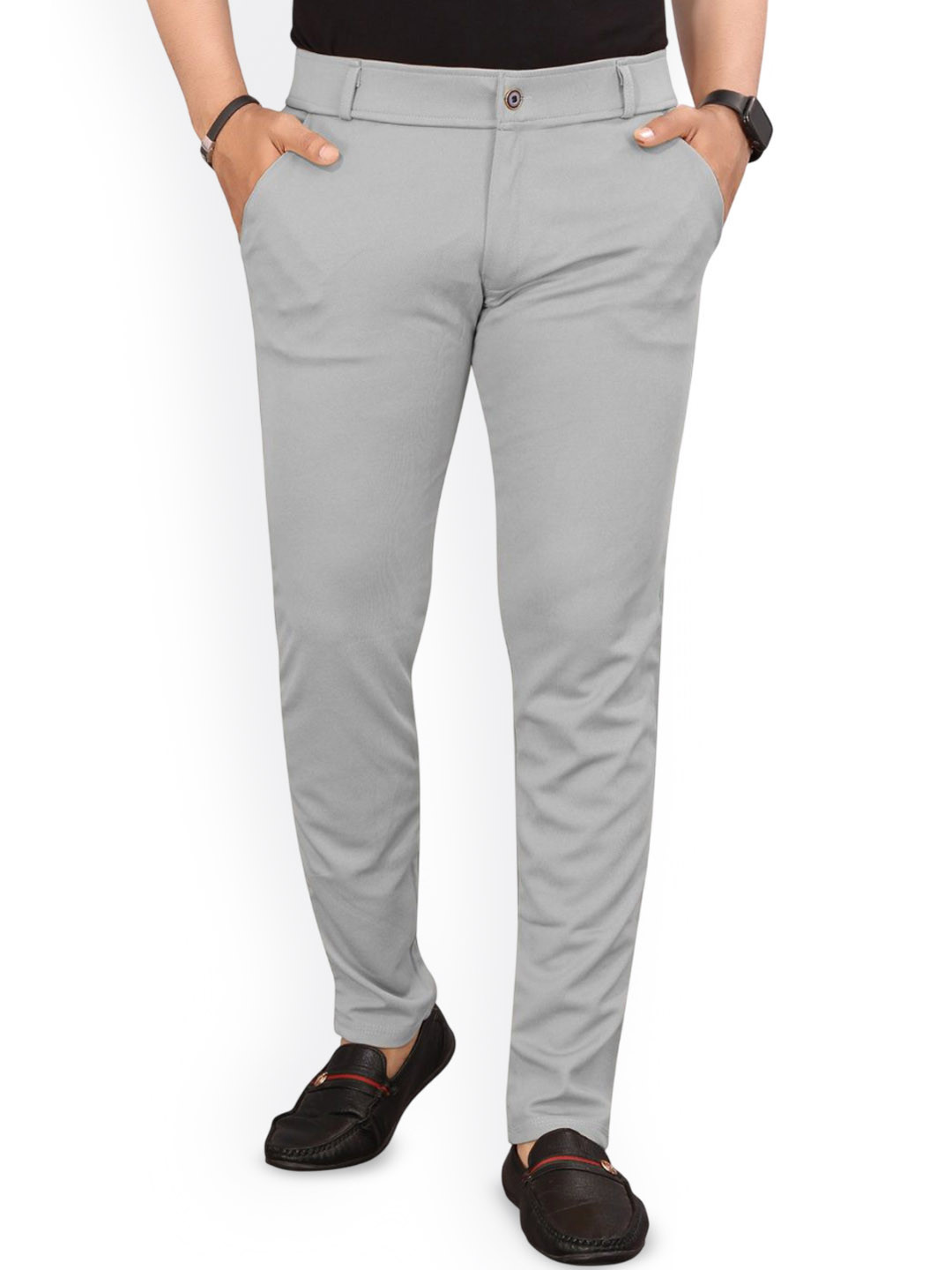 BHAVESHBHAI Men Comfort Regular Fit Trousers