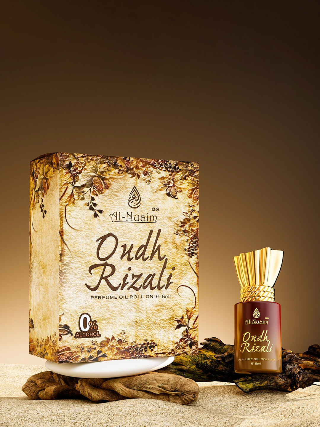 Al-Nuaim Set Of 2 Oudh Rizali Attar Roll On- 6 ml Each
