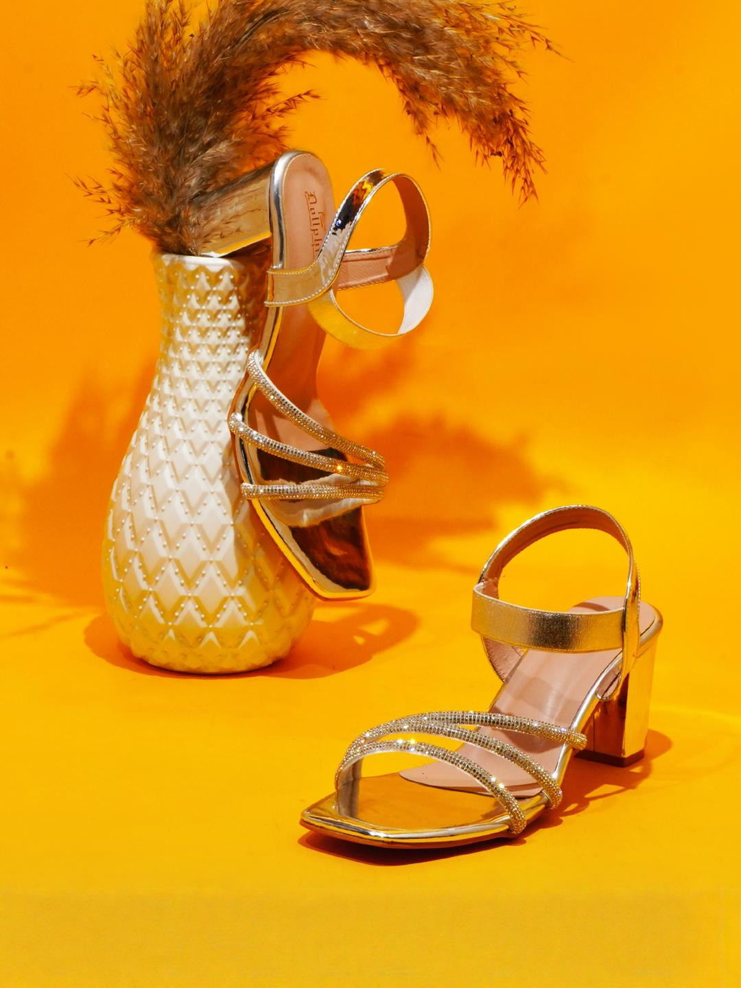 Dollphin Women Silver Tone Backstrap Block Sandals