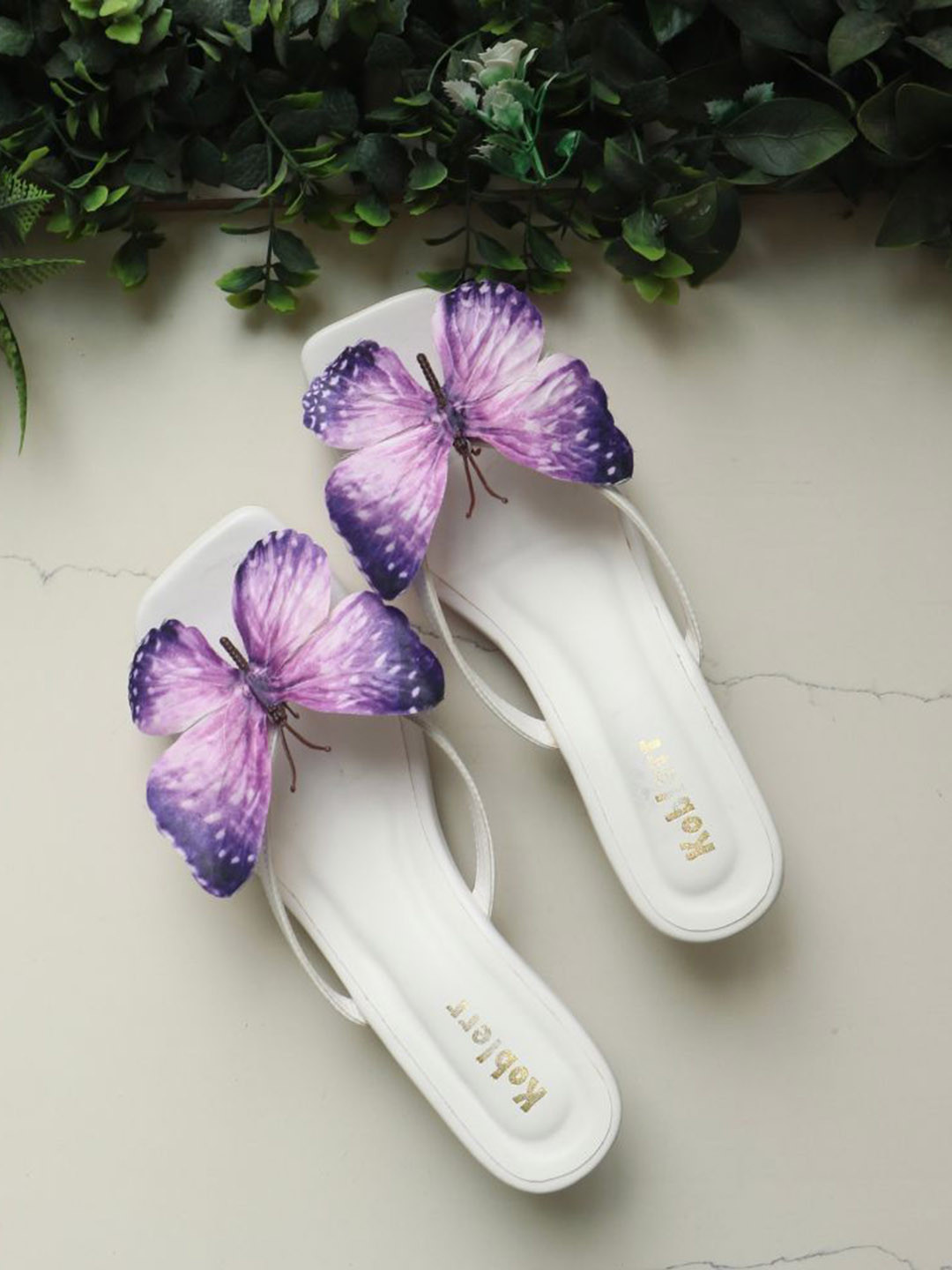 Koblerr Women Butterfly Kitten Heels