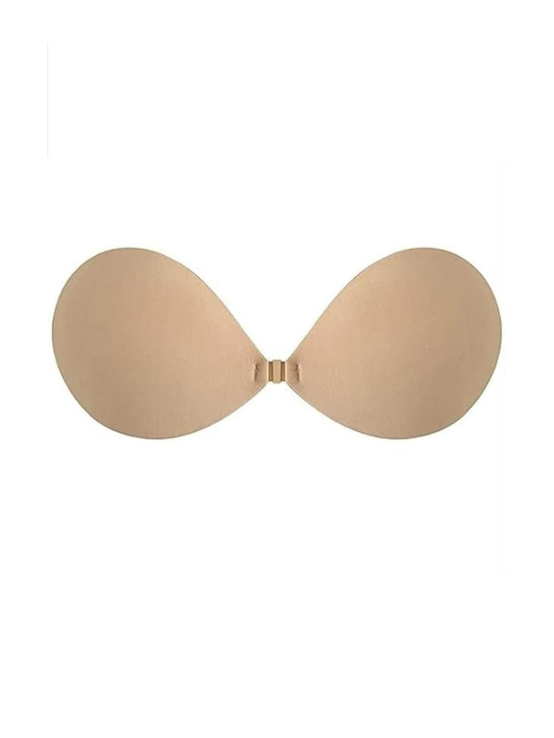 Kilvis Women Beige Non-Wired Polyester Stick-On Push-Up Bra