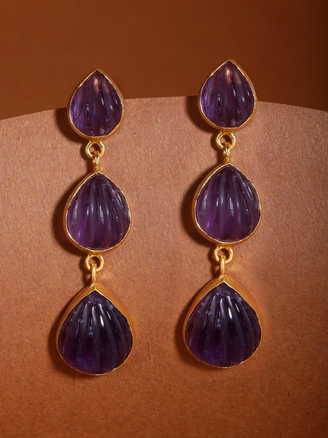 Fabindia Silver Contemporary Chandelier Drop Earrings