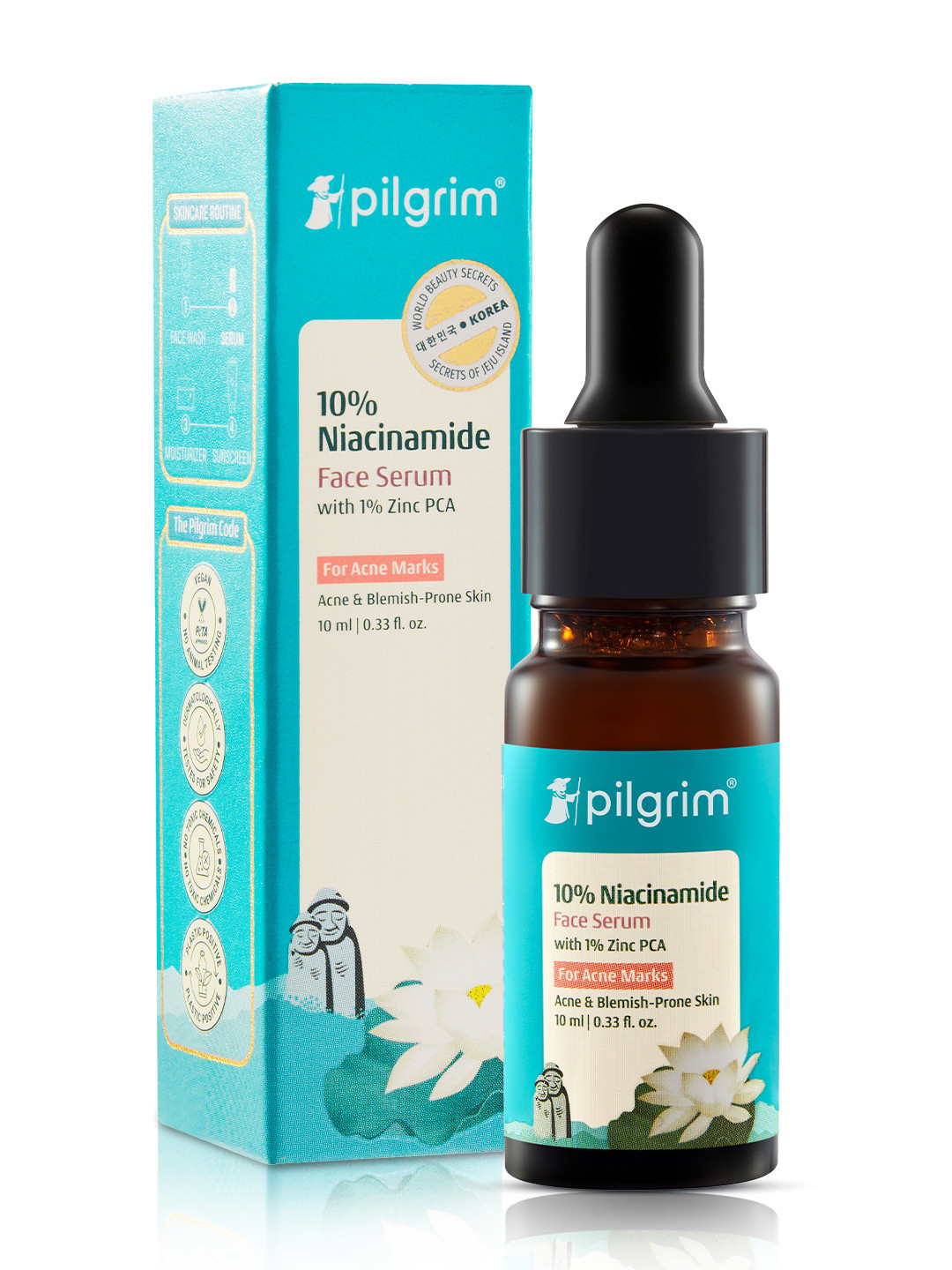 Pilgrim 10% Niacinamide Face Serum with Zinc PCA & White Lotus - 10 ml