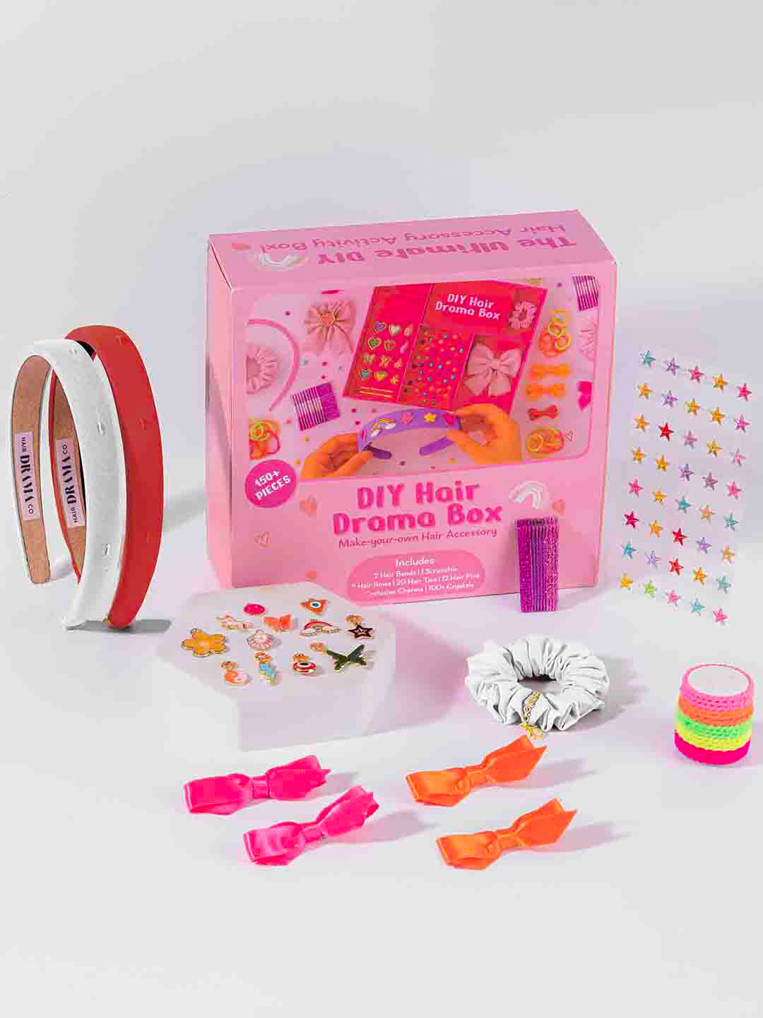 HAIR DRAMA CO. Girls Assorted Hair Accessories DIY Making Kit