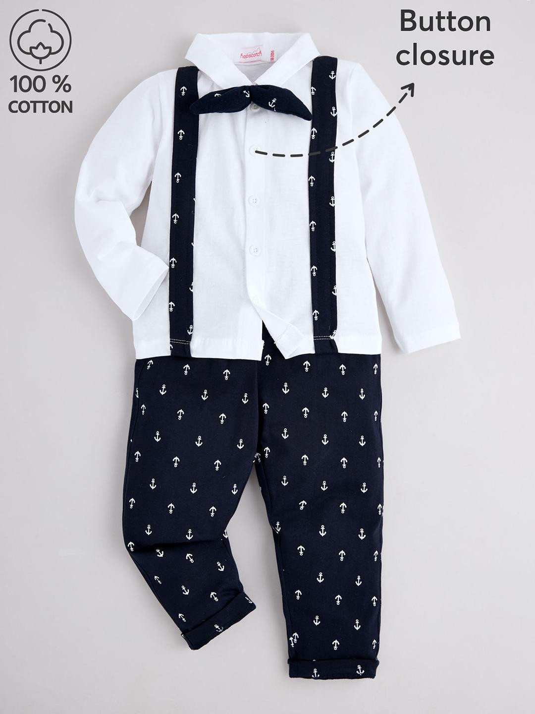 2-Pc Cotton Graphic Shirt & Pants