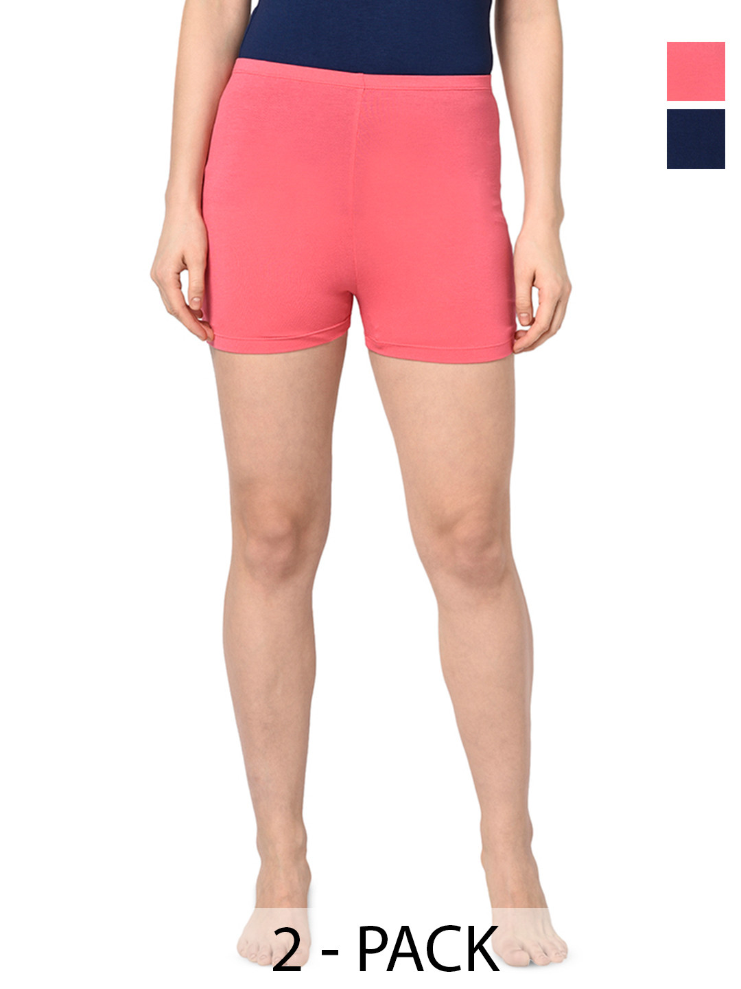 Espresso Women Pack of 2 Solid Lounge Shorts