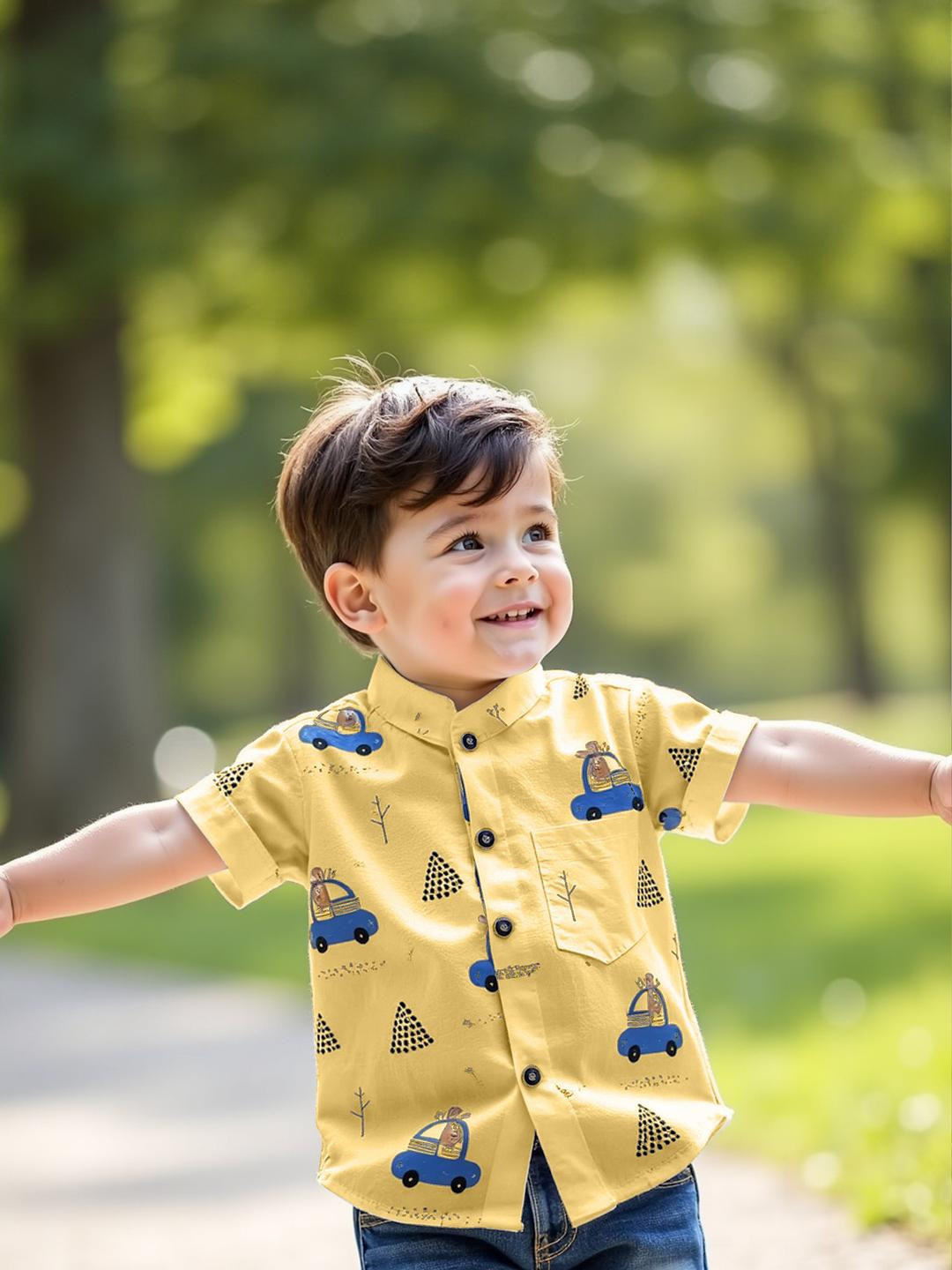 KIDGARB Boys Printed Casual Shirt