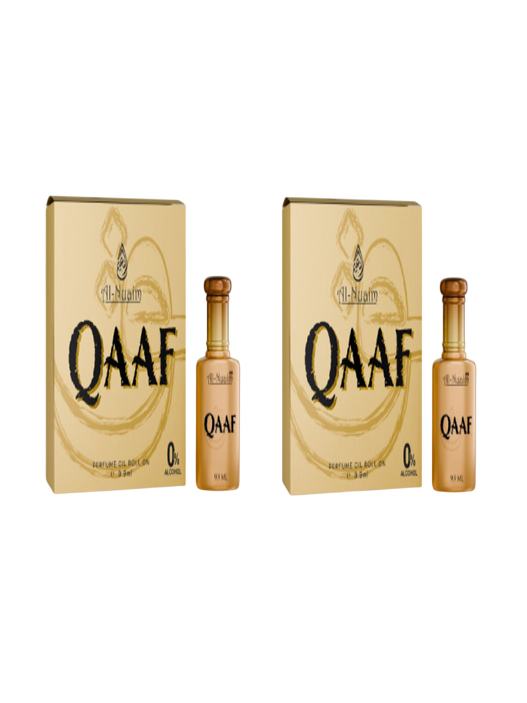Al-Nuaim Set Of 2 Qaaf Alcohol Free Attar- 9.9 ml Each