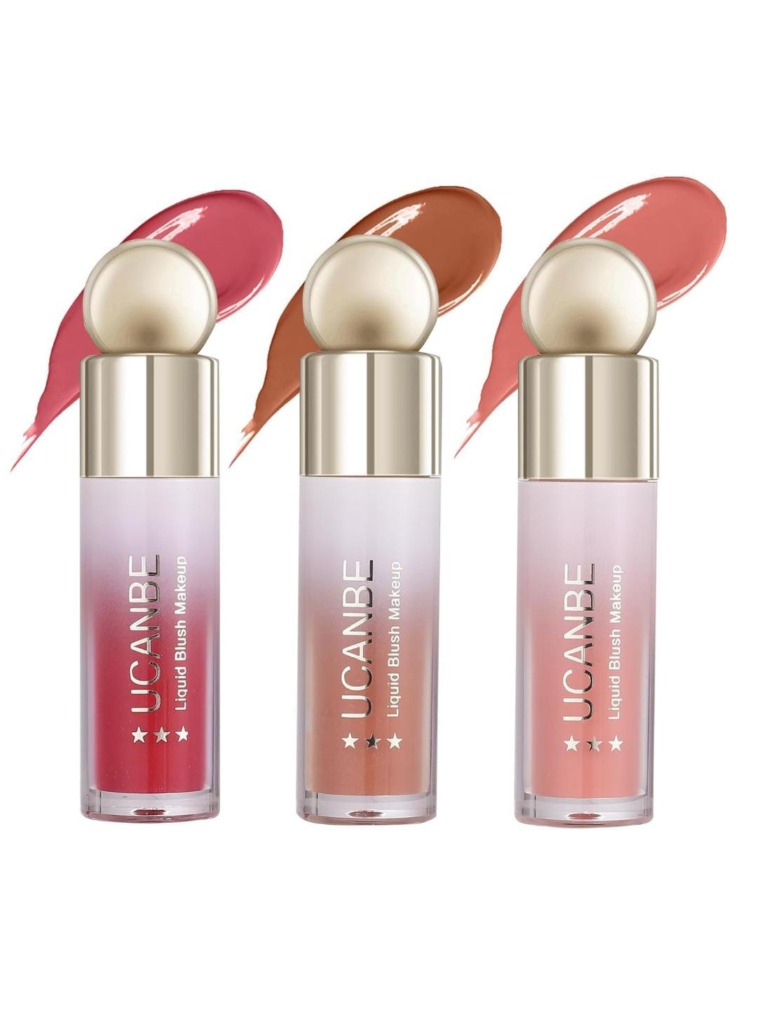 COSLUXE UCANBE Set Of 3 Long Lasting Liquid Blush - Set 01