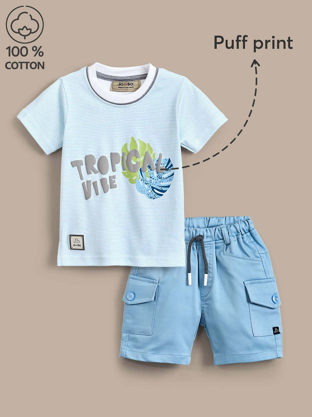 2-Pc Summer Tropic T-shirt & Shorts