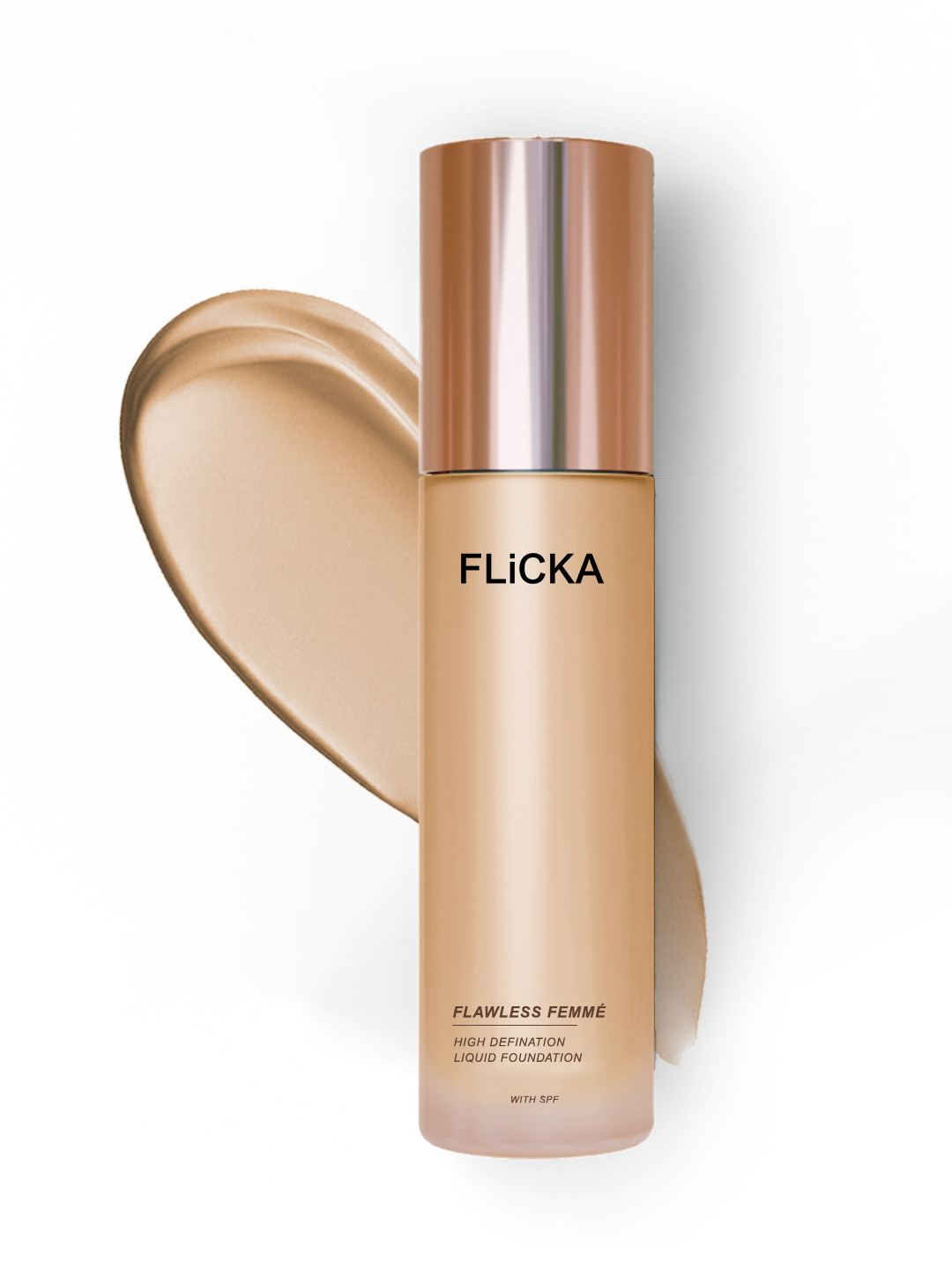 FLiCKA Flawless Femme Natural Waterproof & Moisturizing Foundation Ivory 02 30ml