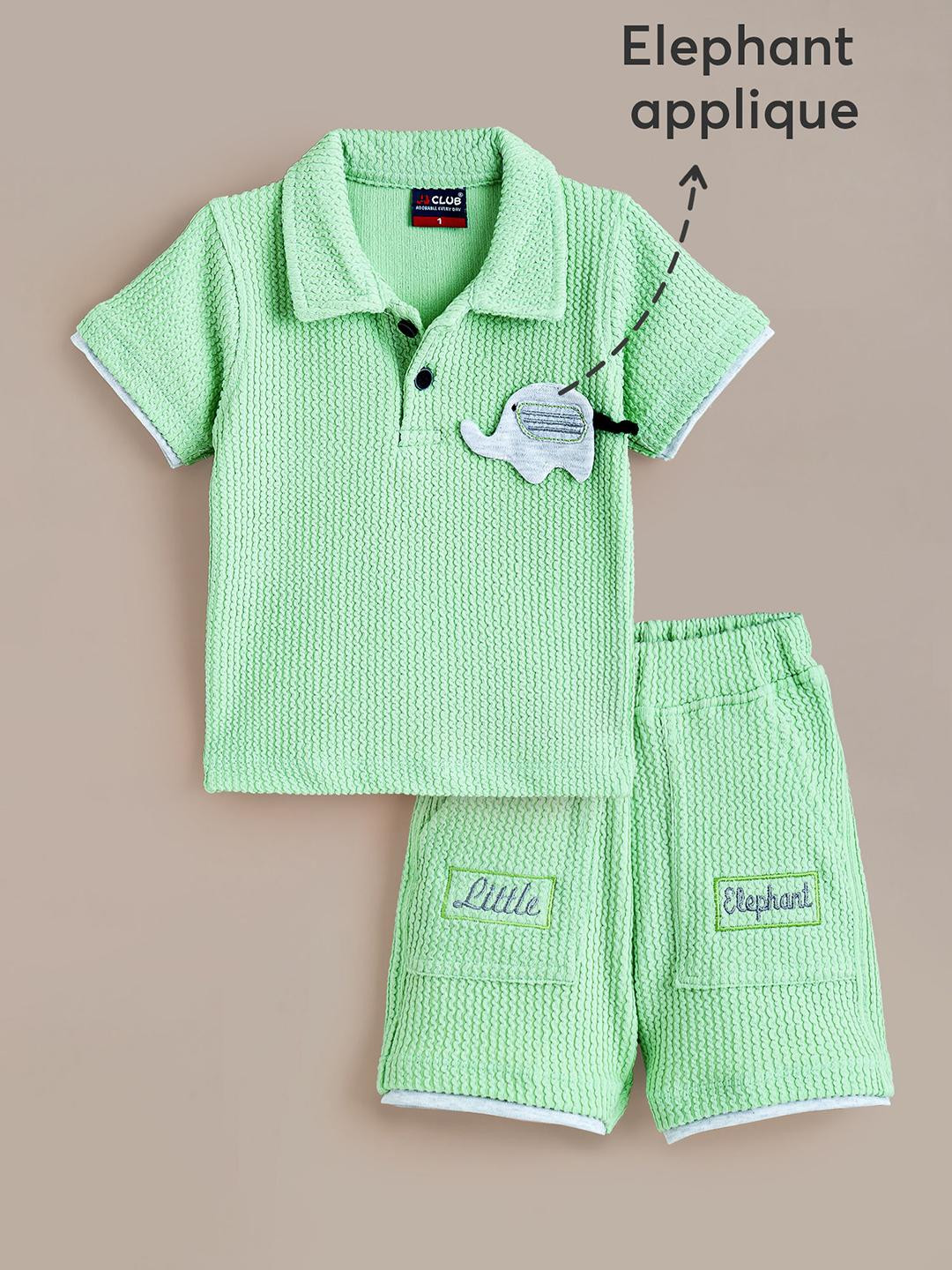 2-Pc Wildlife Applique Shorts Set