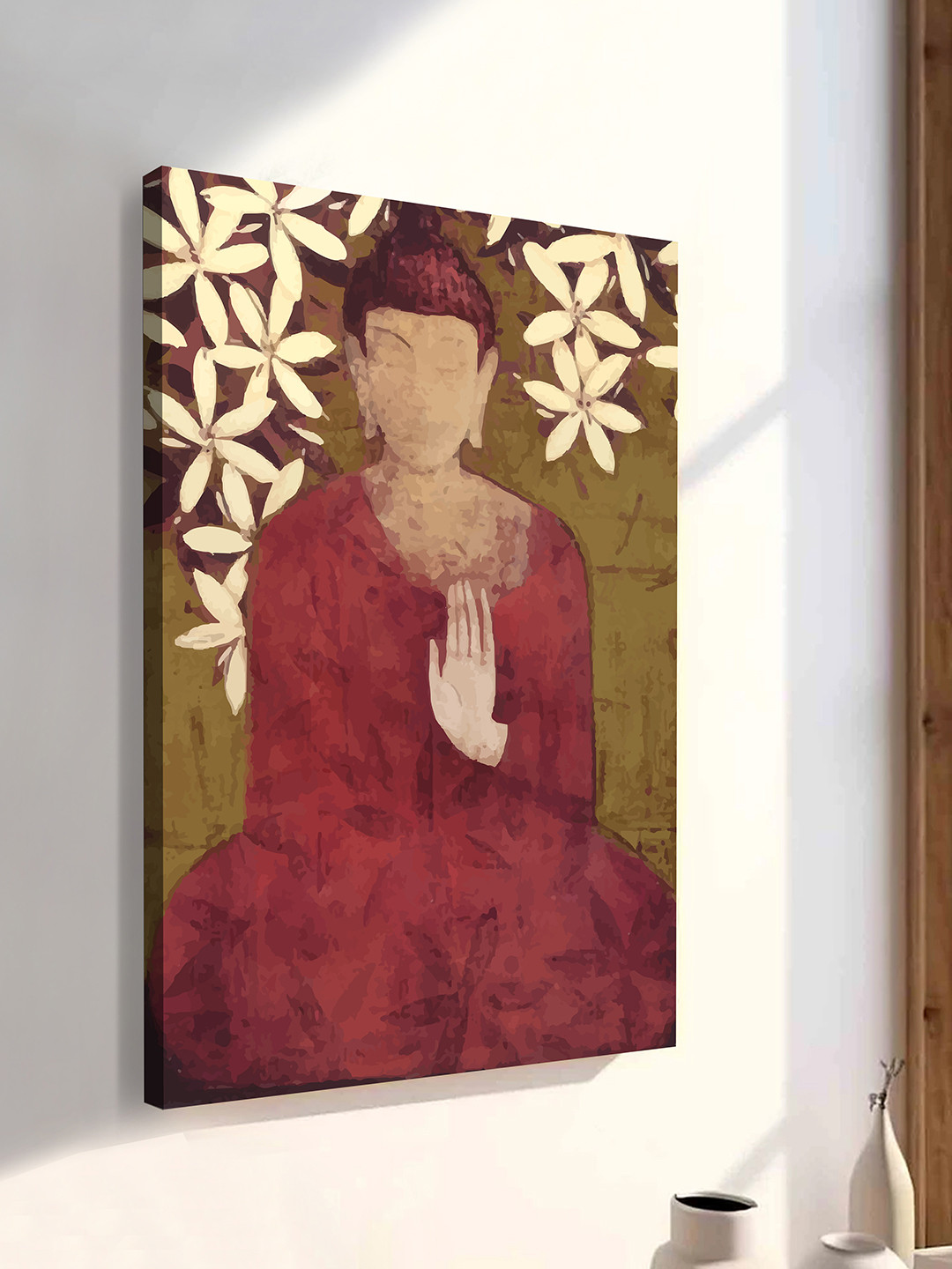 Art Street Olive & Red Canvas Religious Wall Art