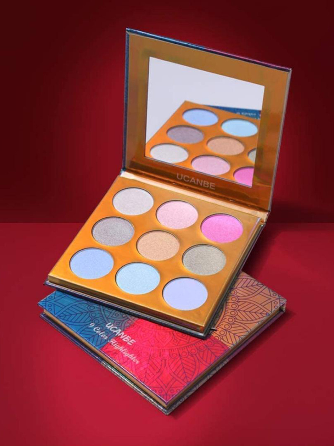 COSLUXE UCANBE 9 Colors Highlighter Palette - 22.5 g