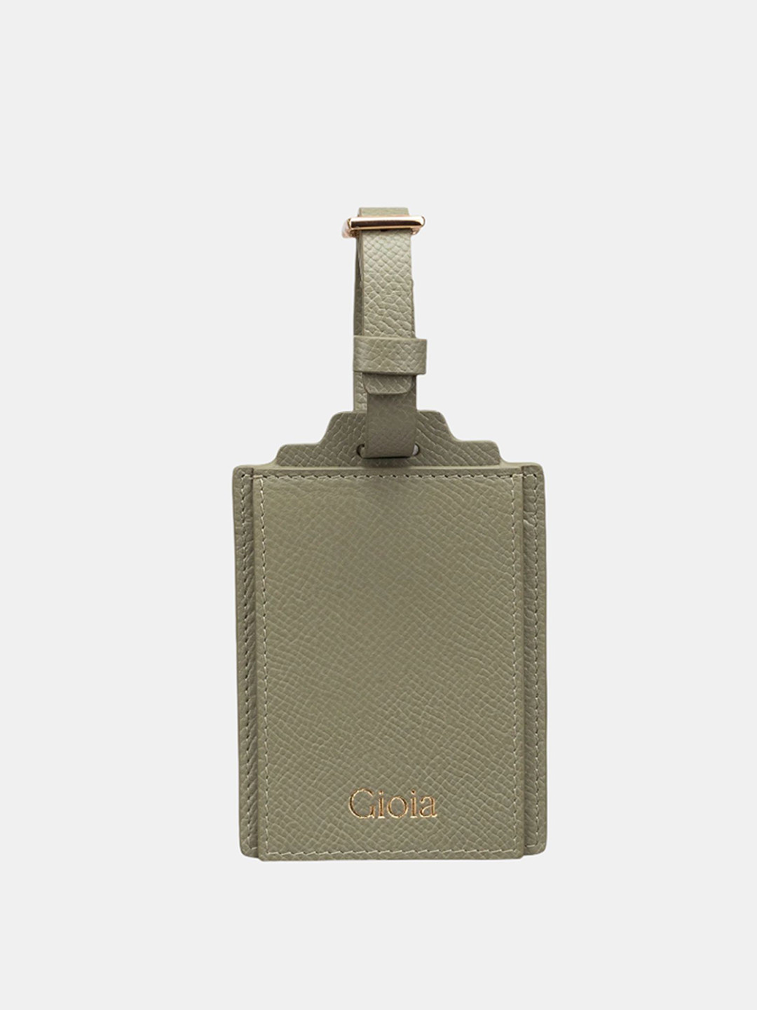 Gioia Green Textured Rober Luggage Tag