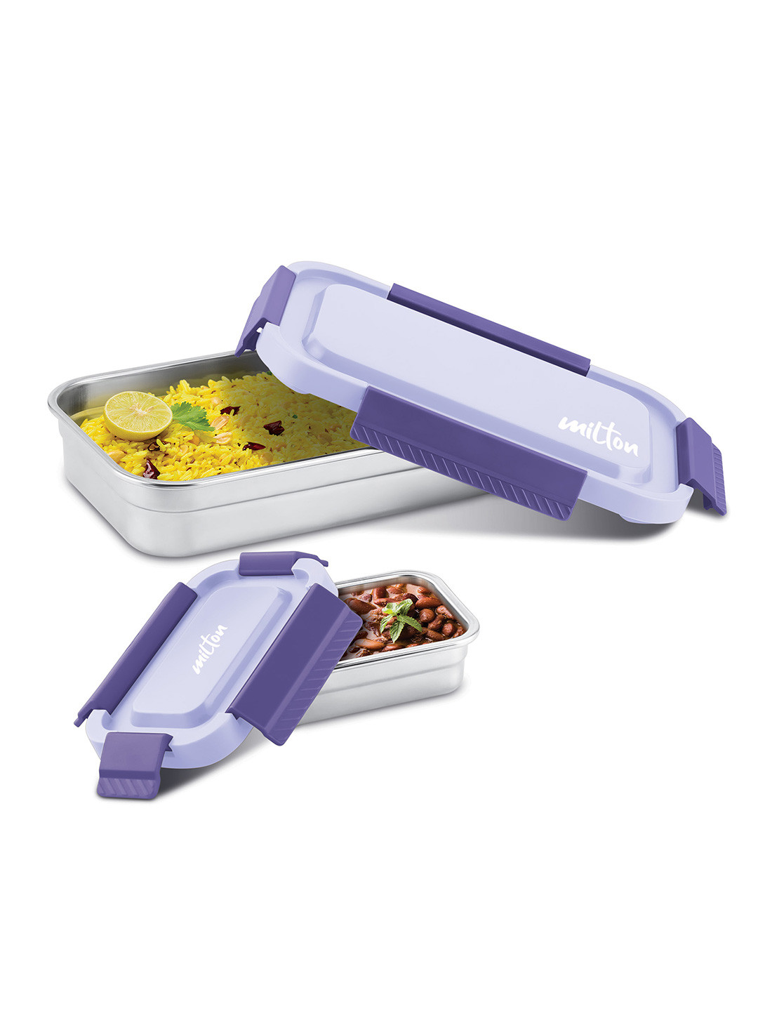 Milton Purple Stainless Steel Metro Meal Jr Refrigerator Safe Lunch Box 750 ml