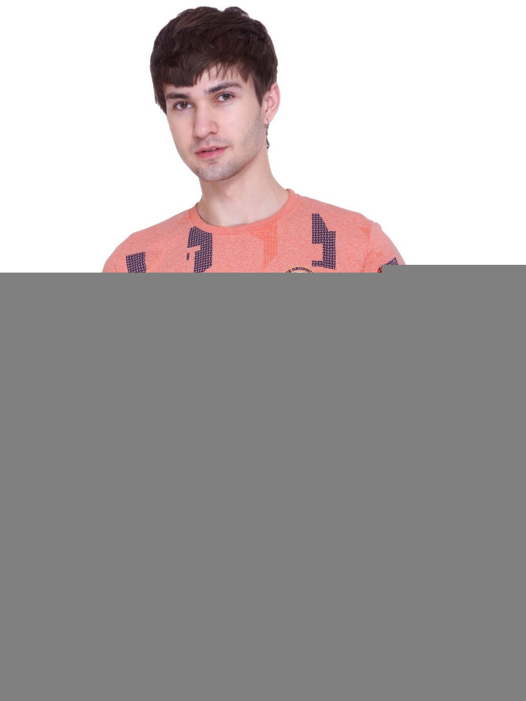 SANDPIPER Men Conversational Printed Round Neck Cotton T-shirt