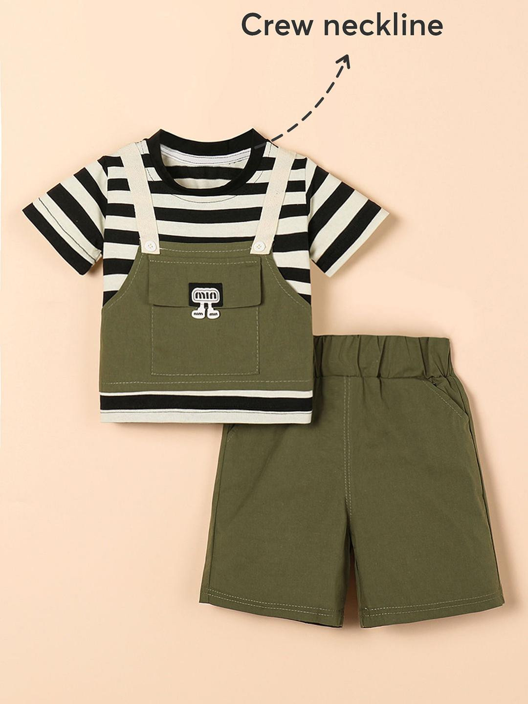 2-Pc Classic Stripe Short Set