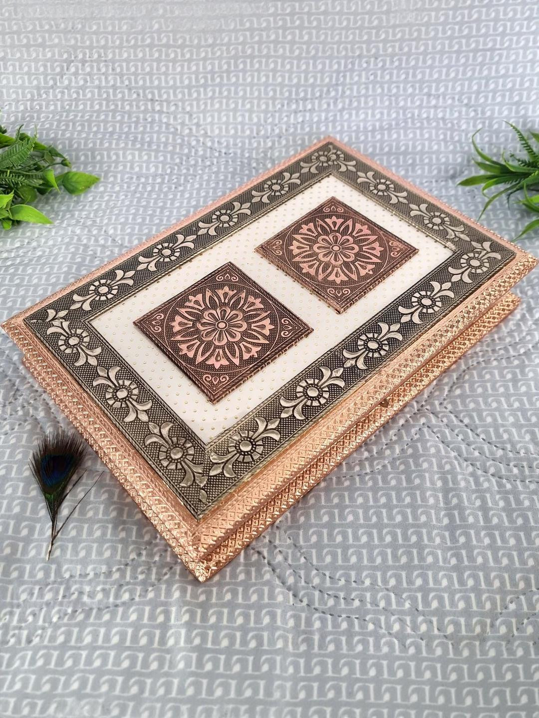 DIWAM HANDICRAFTS Gold Decorative Art Design Dry Fruit Return Gift Box