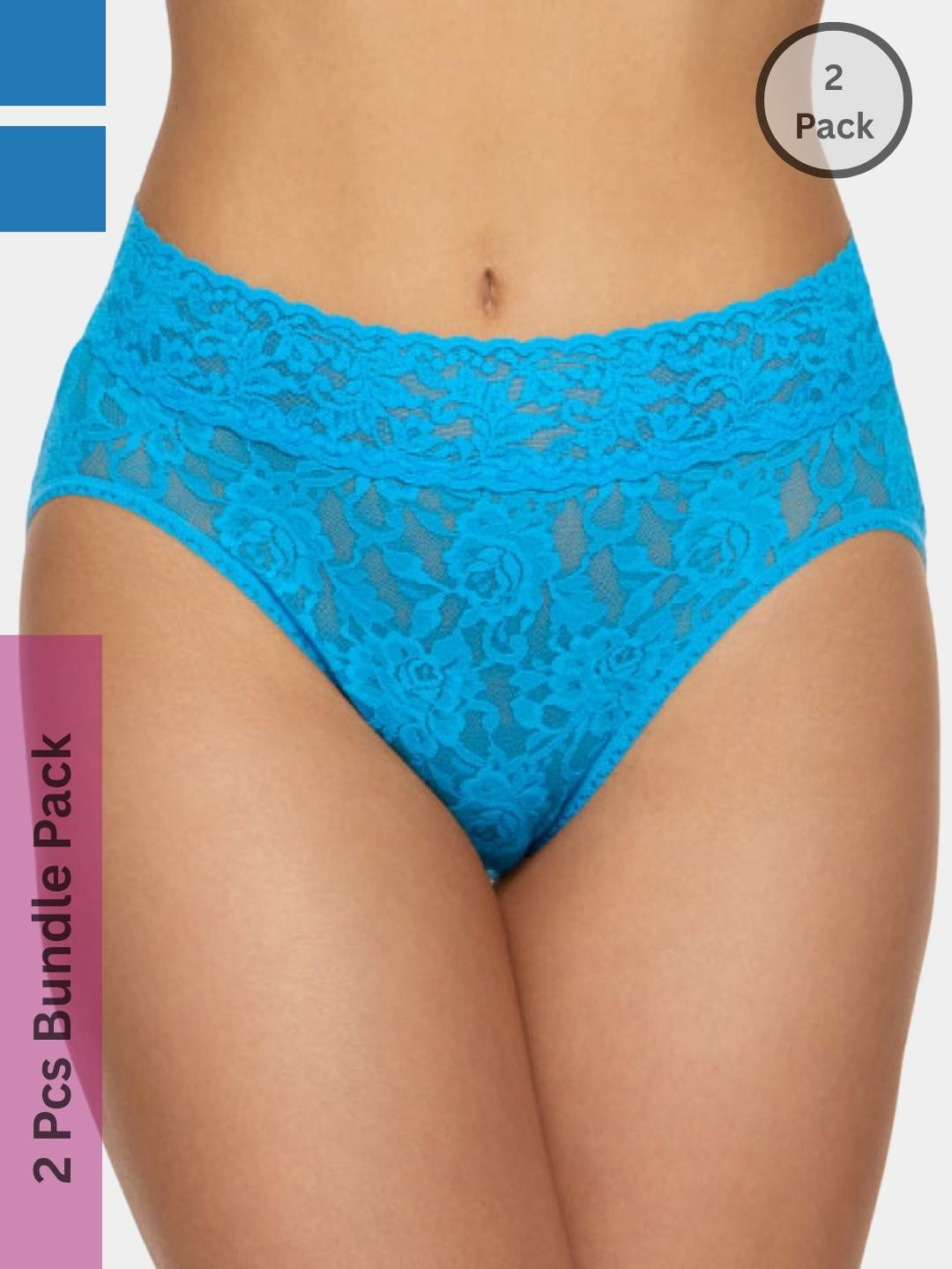 SweetFlirt Enterprises Pack Of 2 Lace Brief Panty