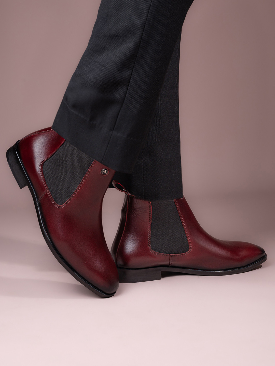 Alberto Torresi Men Leather Chelsea Boots