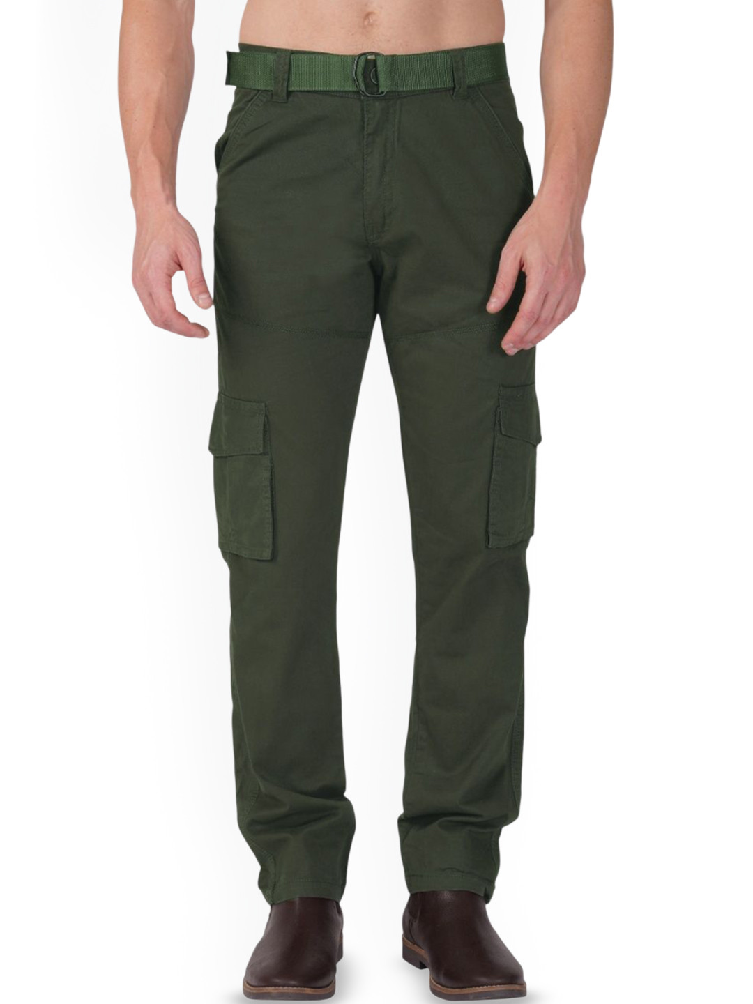 Urban Legends Men Regular Fit Cargo Pants Trousers
