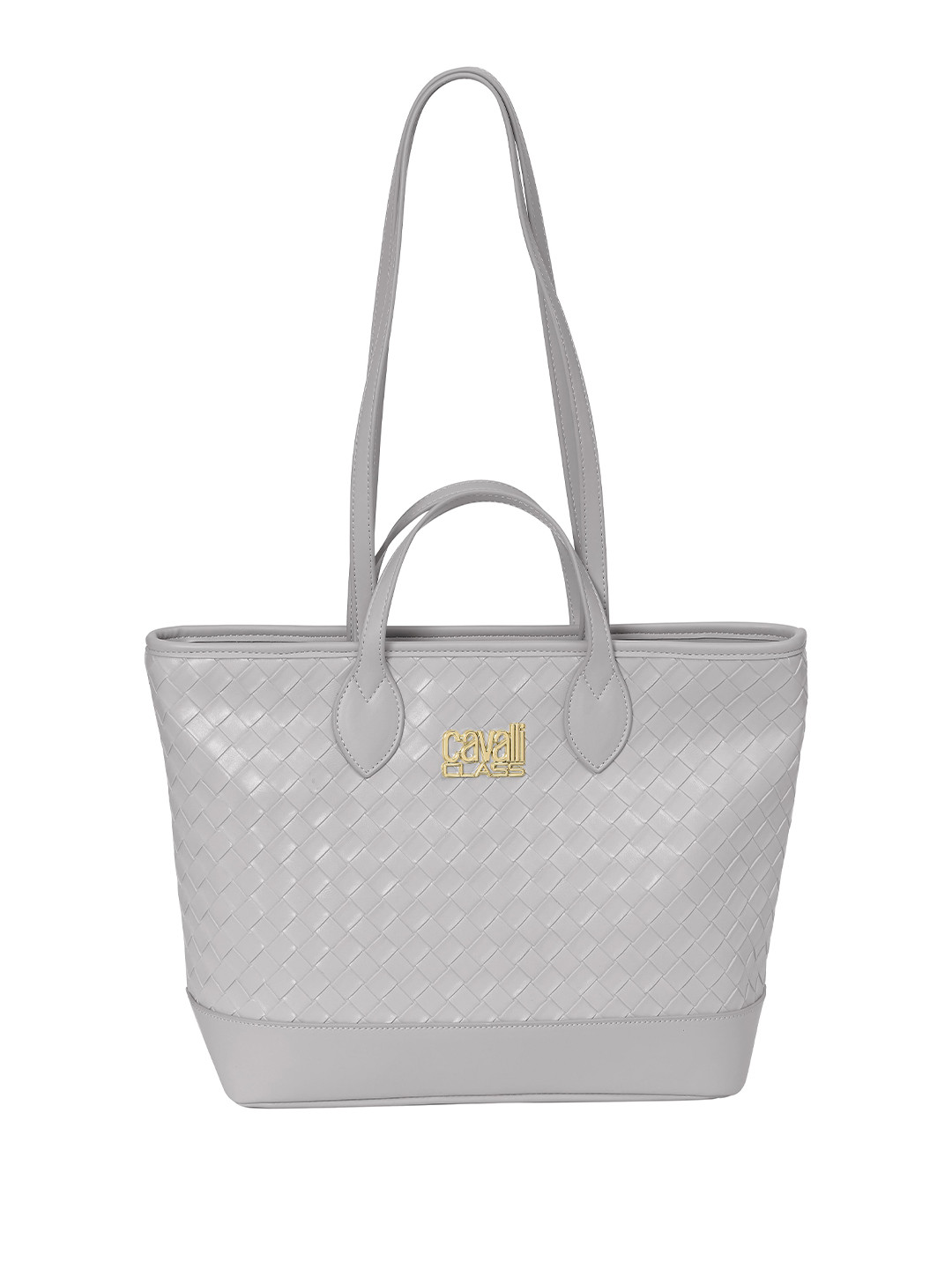 Cavalli Class Women Textured Shopper Tote Bag