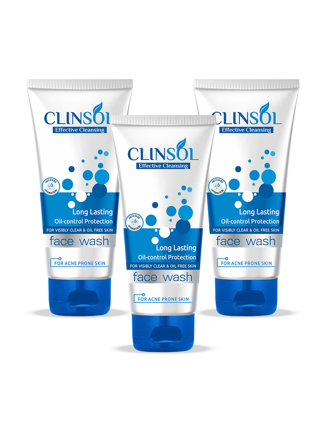 Leeford Clinsol Set of 3 Oil Control Face Wash - 70g each