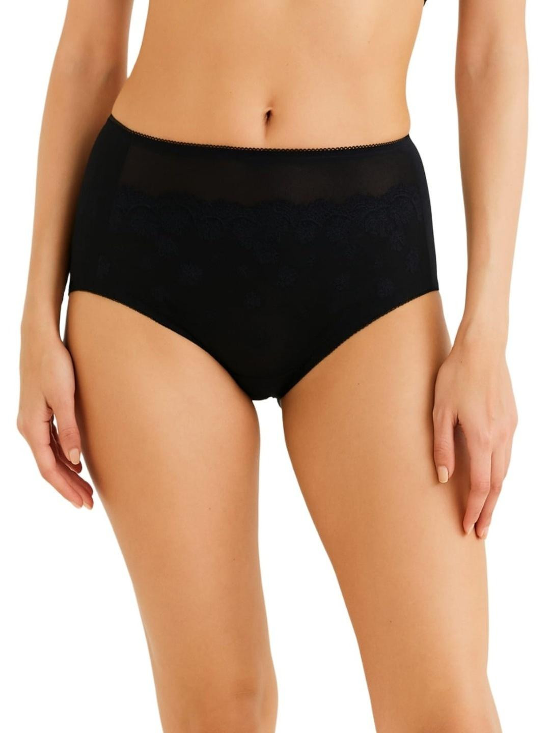 Blush Lado Women High-Rise Seamless Nylon Basic Briefs