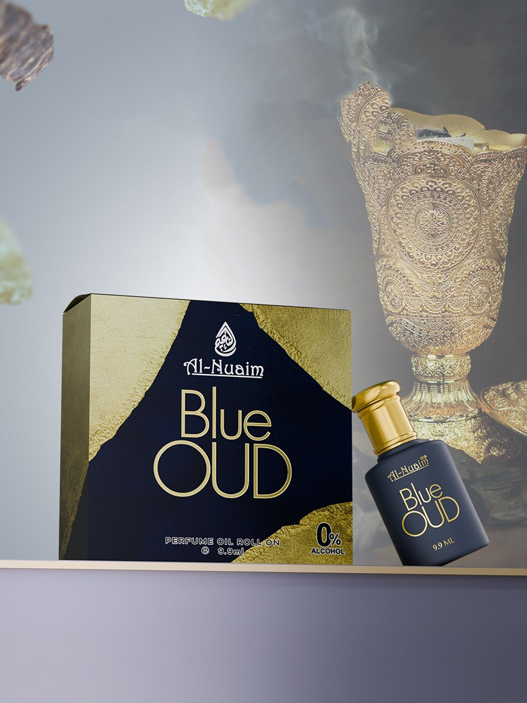 Al-Nuaim Set Of 2 Blue Oud Alcohol Free Attar - 9.9 ml Each