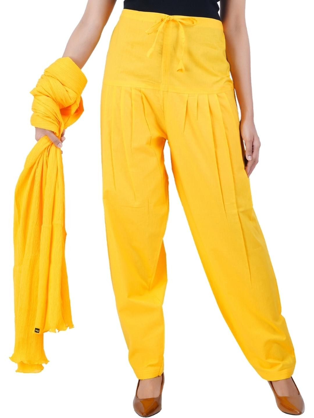 Happy Bunny Women Straight Fit Cotton Patiala Salwar With Dupatta