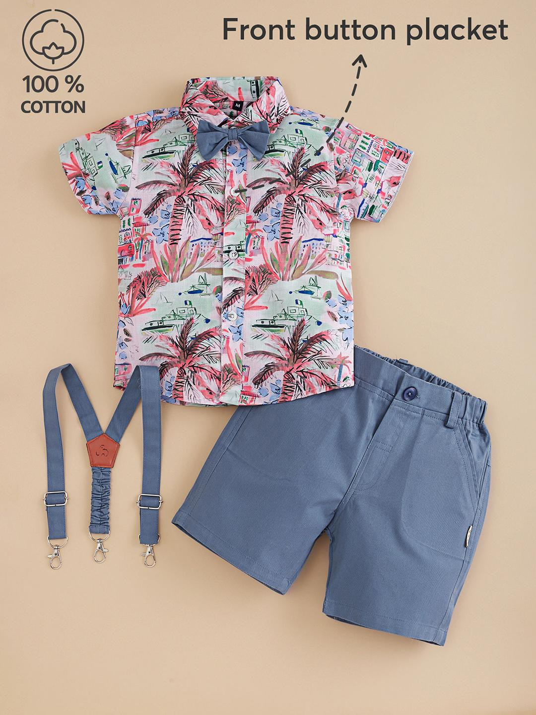 2-Pc Flamingo Island Cotton Formal Set