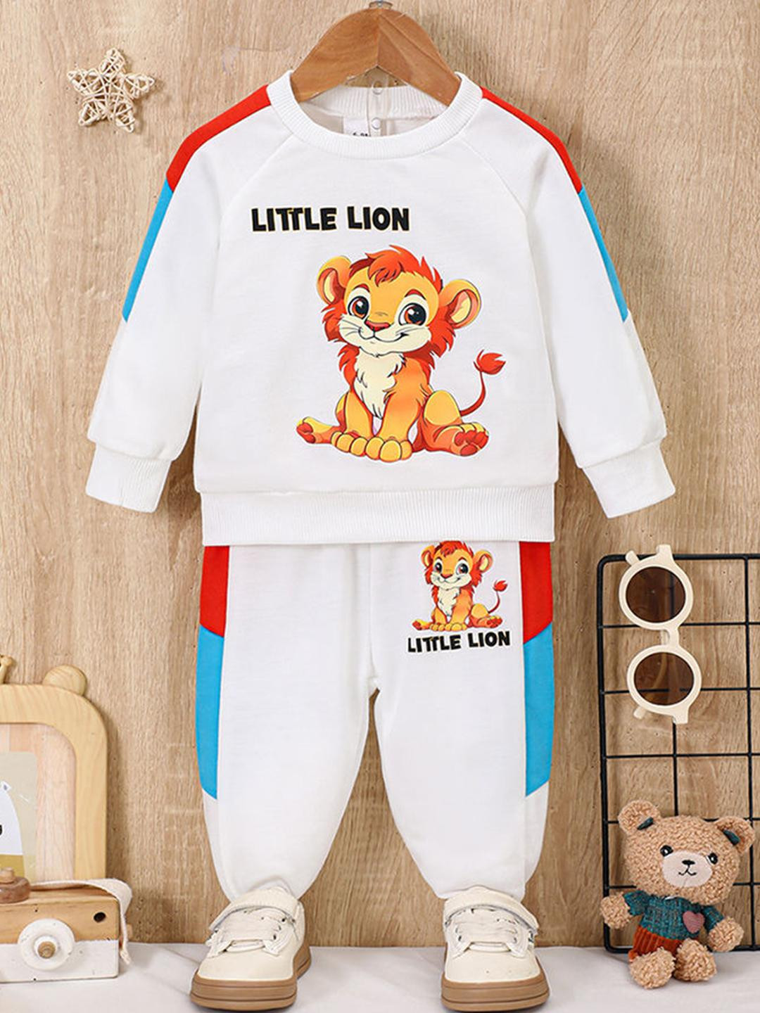 2-Pc Lion Sweatshirt & Joggers