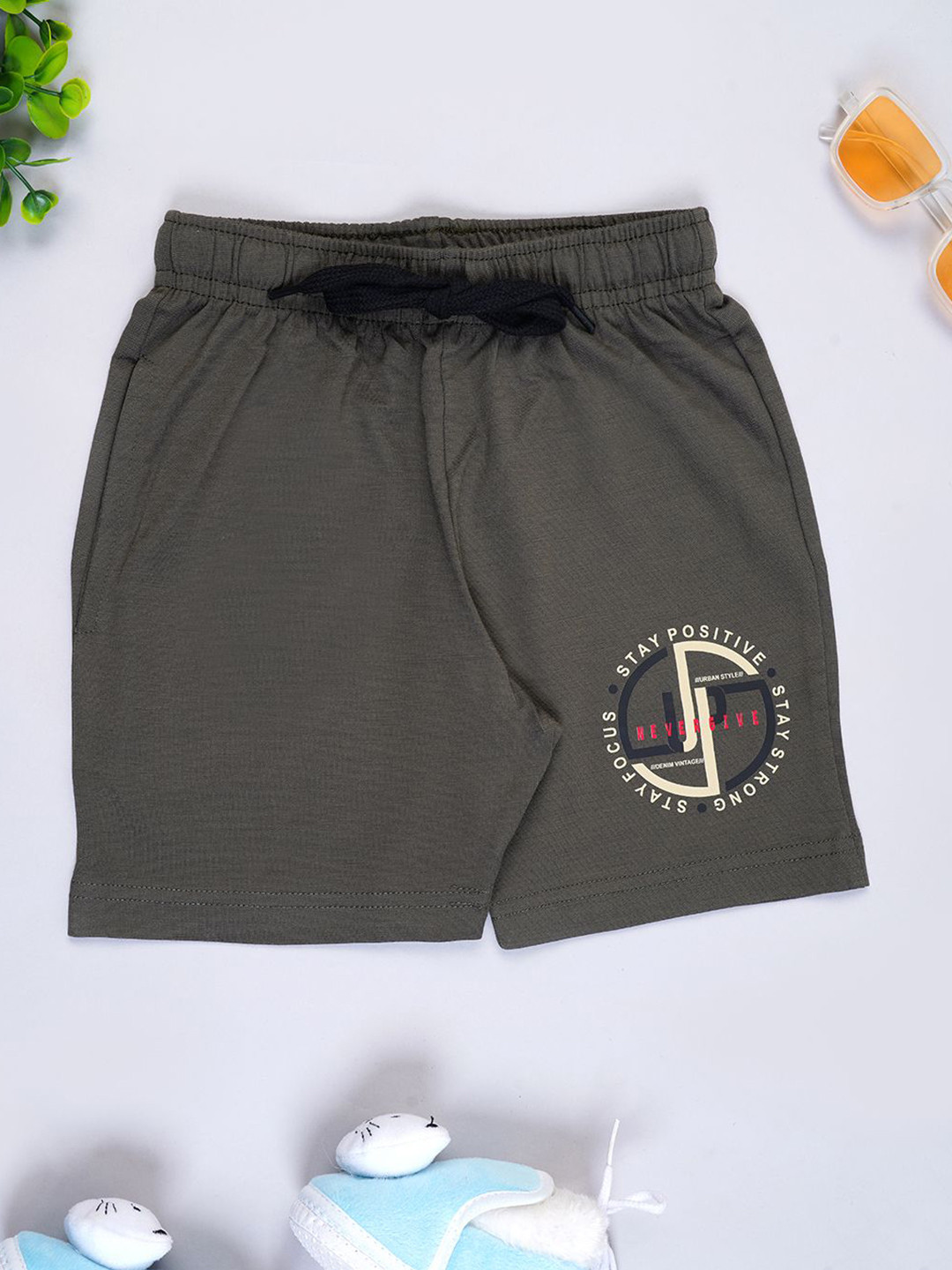 YALZZ Boys Cotton Shorts with Pockets