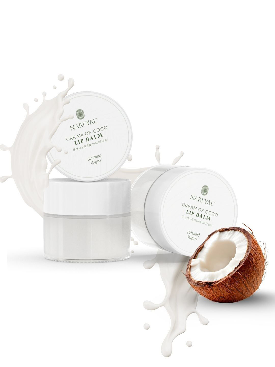 NARIYAL Set Of 2 Cream Of Coco Lip Balm- 10 g Each