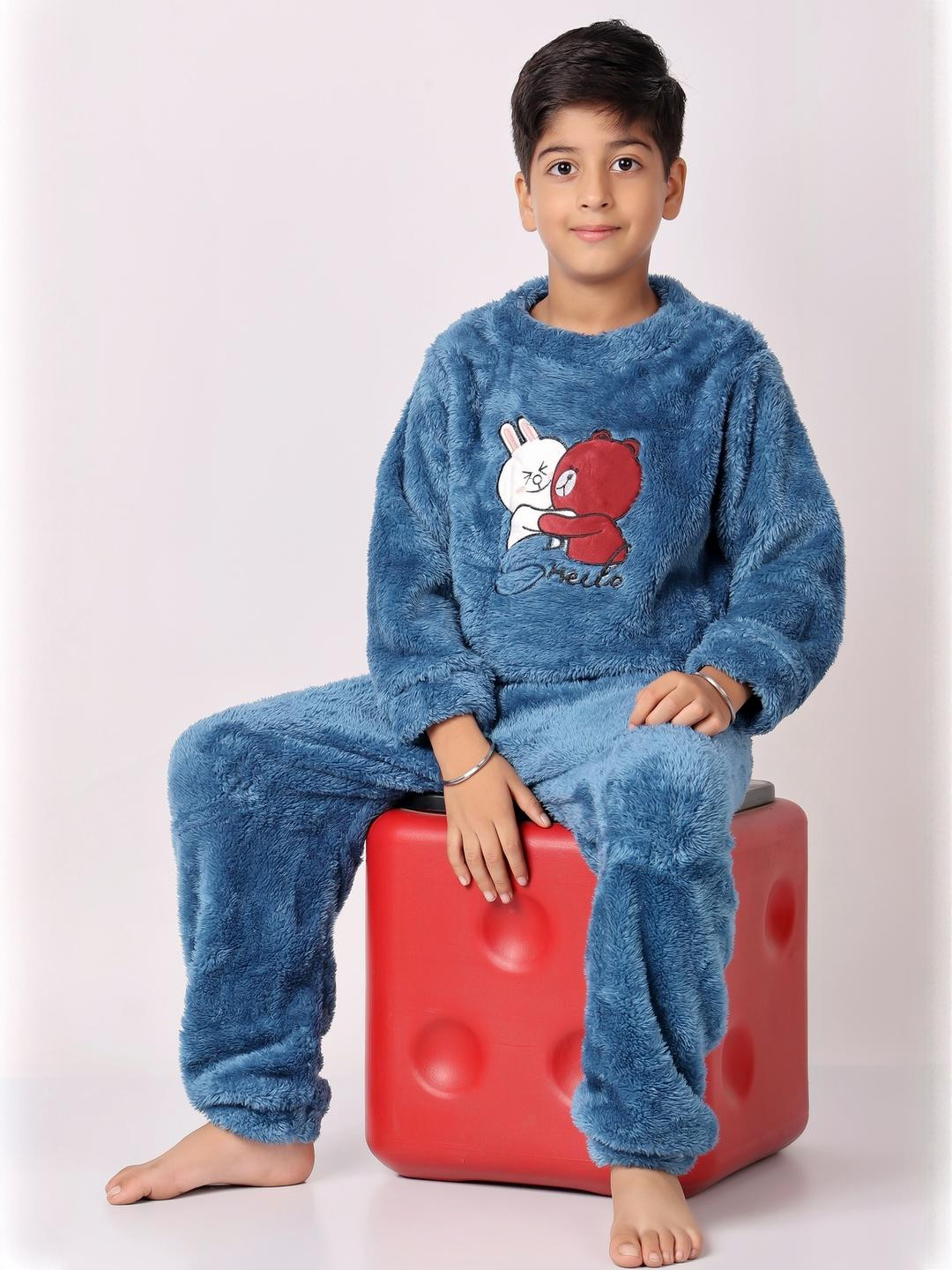 FITIN OUTFIT Boys Blue Clothing Set