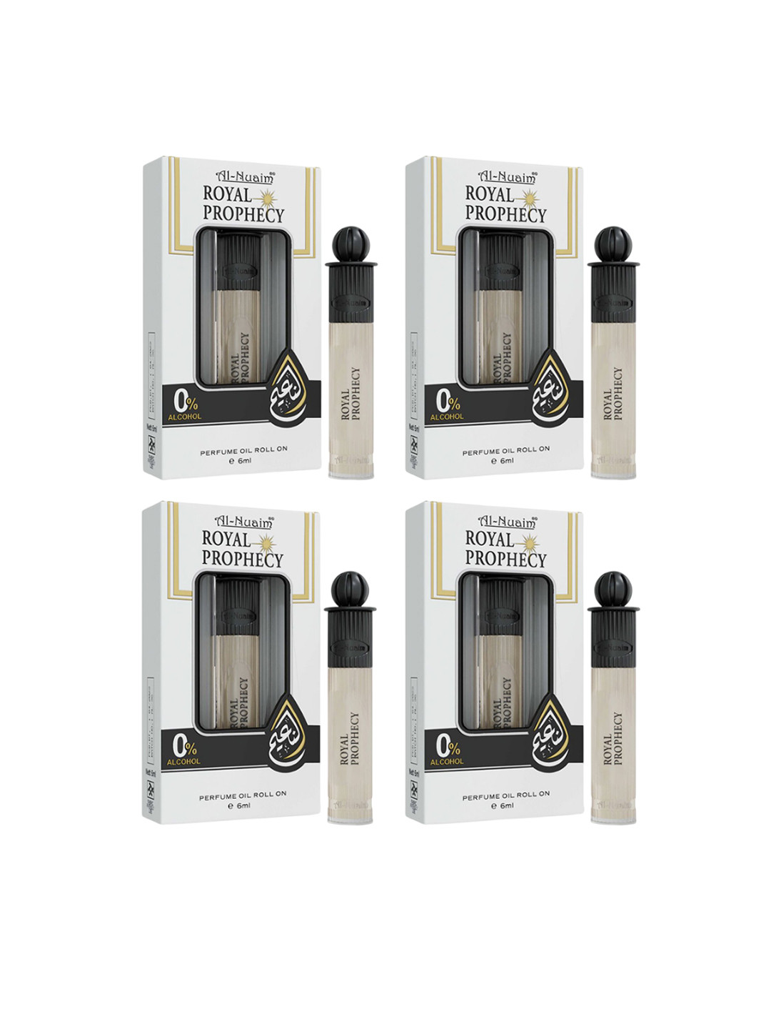 Al-Nuaim Set Of 4 Royal Prophecy Alcohol Free Attar- 6 ml Each
