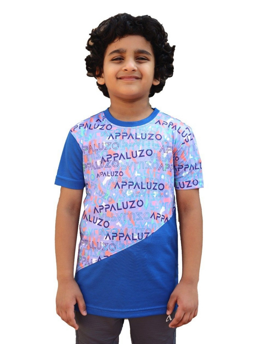 APPALUZO Boys Anti Static Typography Printed Round Neck T-shirt