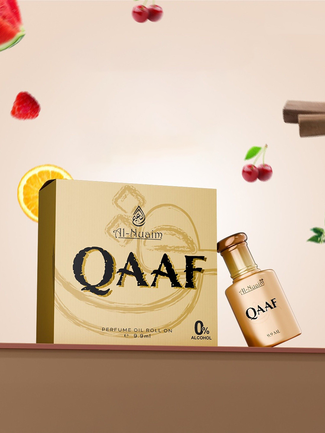 Al-Nuaim Set Of 4 Qaaf Alcohol Free Attar - 9.9 ml Each