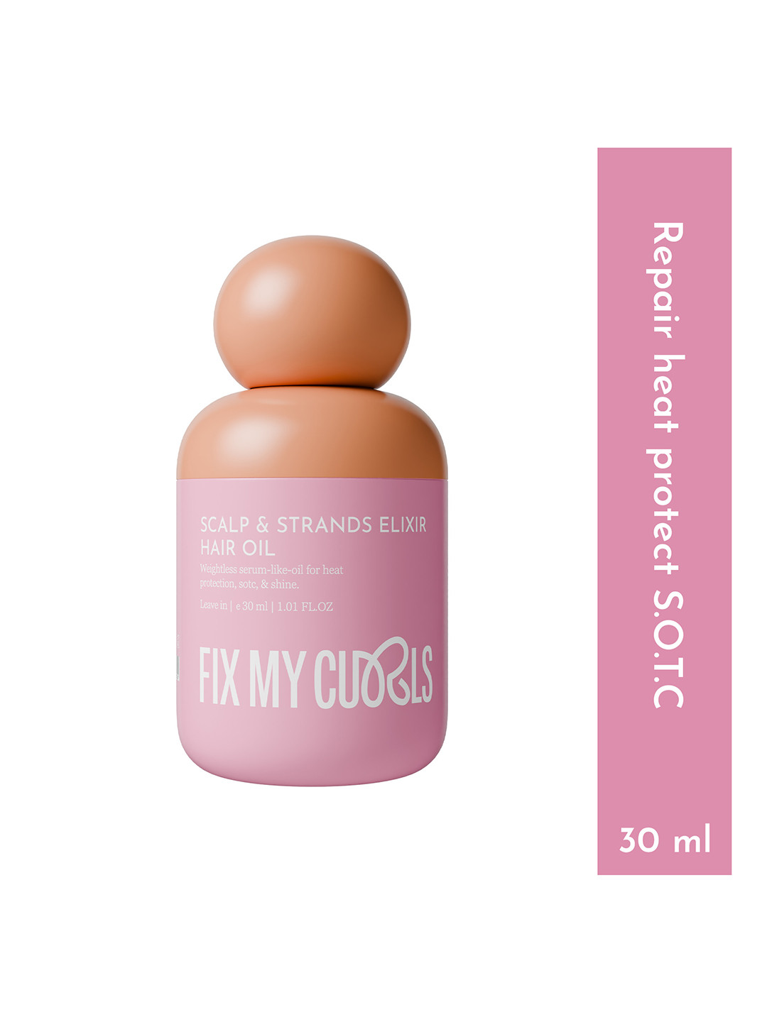 Fix My Curls Scalp & Strands Elixir Hair Oil with Grape Seed Oil - 30ml