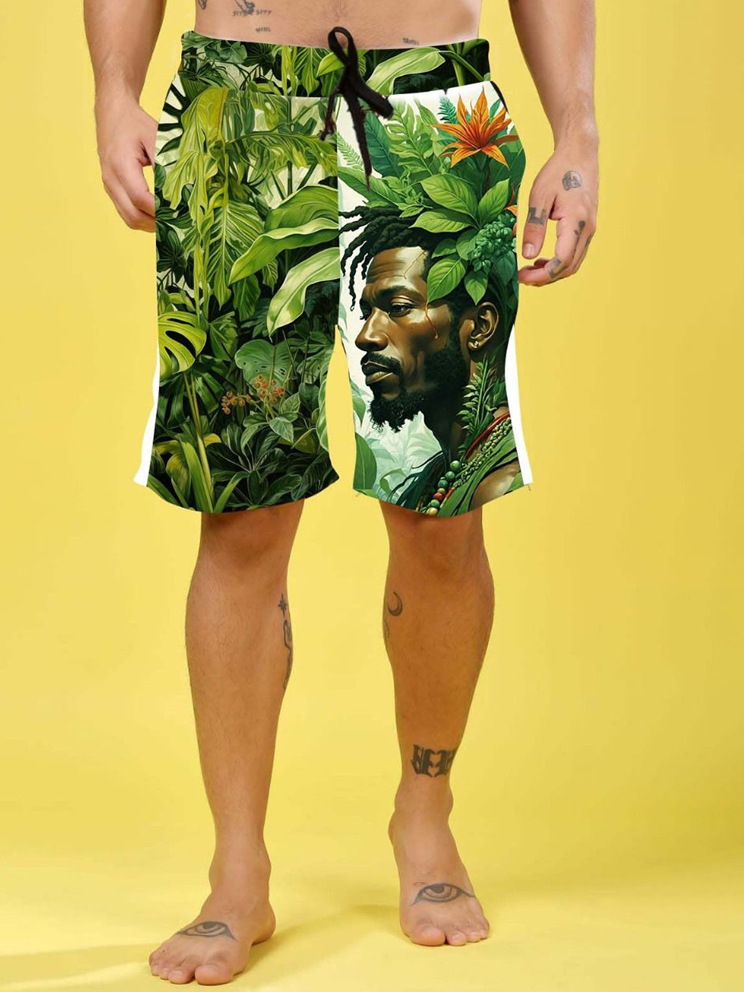 YELLOW TREE Men Tropical Printed Regular Fit Shorts
