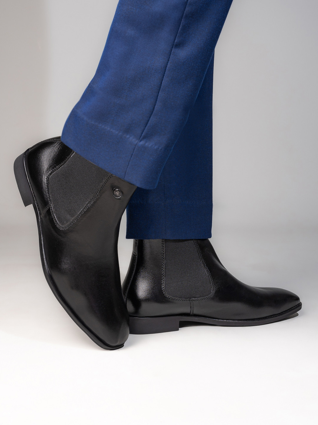 Alberto Torresi Red Jaery Series Men Leather Chelsea Boots